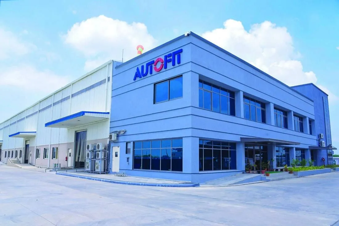 Front elevation of the Autofit factory administration block